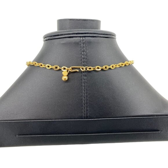 Celebrate New York Gold Tone Chain Necklace 18 Inches Adjustable Length Elegant - Picture 4 of 5